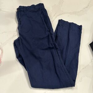 Polo Ralph Lauren linen/cotton navy pants straight  fit